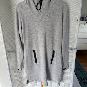 ATHLETA SWEATSHIRT DRESS WITH HOOD